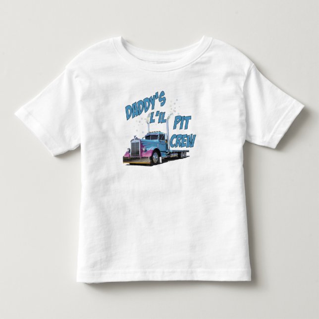 Daddy's L'il Pit Crew Toddler T-shirt (Front)