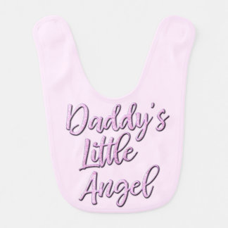 Daddy's Little Angel baby bib