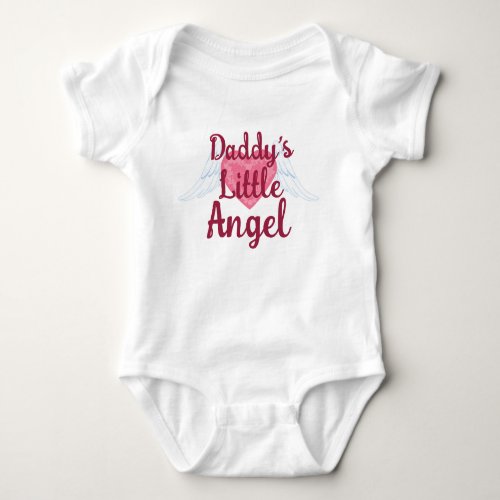 Daddys Little Angel Baby Bodysuit