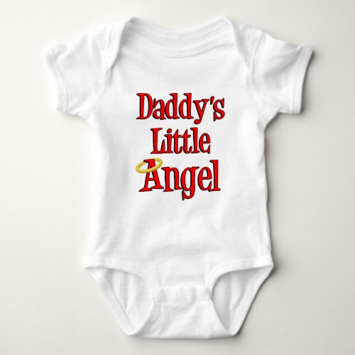 Daddys Little Angel Baby Bodysuit