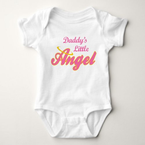 Daddys Little Angel Baby Bodysuit