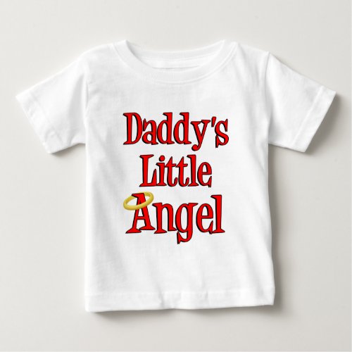 Daddys Little Angel Baby T_Shirt