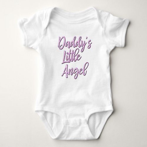 Daddys Little Angel bodysuit for baby