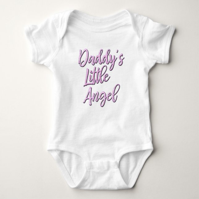 Daddy's Little Angel bodysuit for baby (Front)