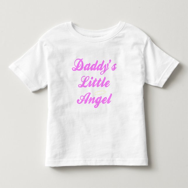 Daddy's Little Angel (Girl) Toddler T-shirt (Front)