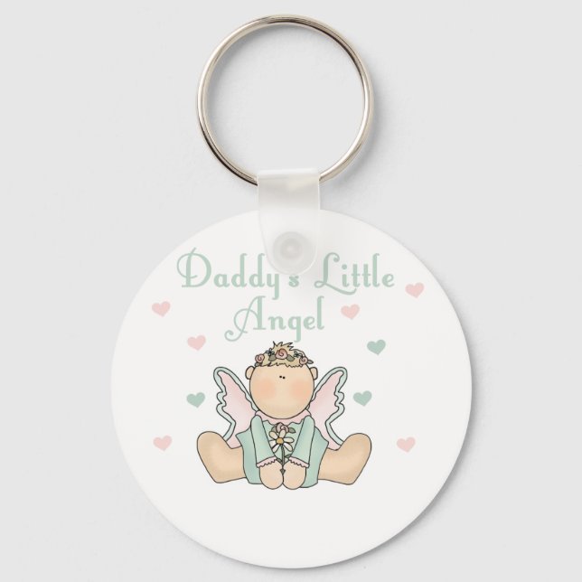 Daddy's Little Angel Keychain (Front)