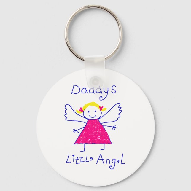 Daddy's Little Angel Keychain (Front)