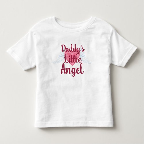 Daddys Little Angel Toddler Ruffle Tee