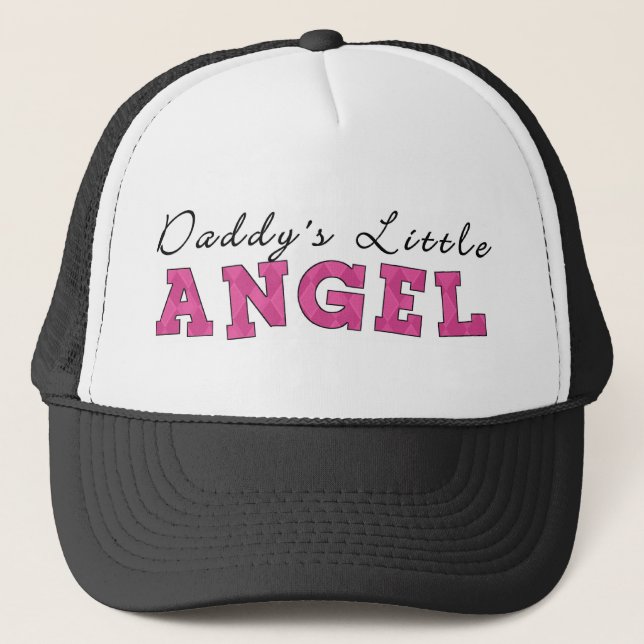 Daddy's little angel trucker hat (Front)