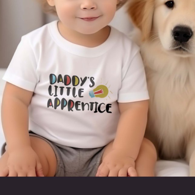 Daddy's Little Apprentice Cute Future Electrician Baby Bodysuit (Creator Uploaded)