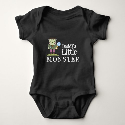 Daddys Little Baby Monster  Baby Bodysuit