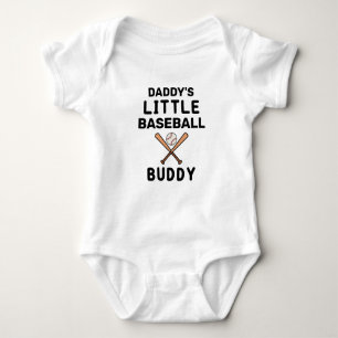 Daddy's Little Baseball Buddy Baby Bodysuit