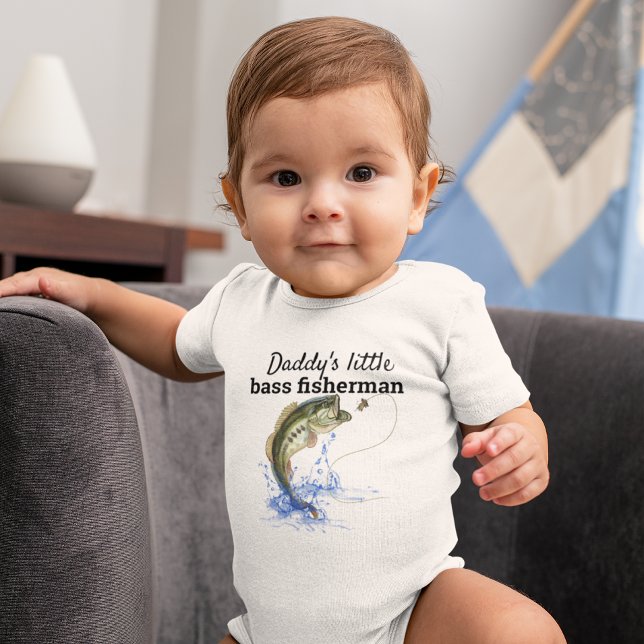 Daddys Little Bass Fisherman Baby Bodysuit (Creator Uploaded)