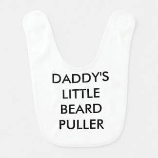 daddy's little beard puller baby bib shower gift