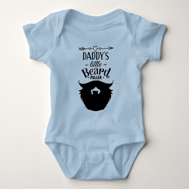  Daddy's Little Beard Puller Shirt Blue  (Front)