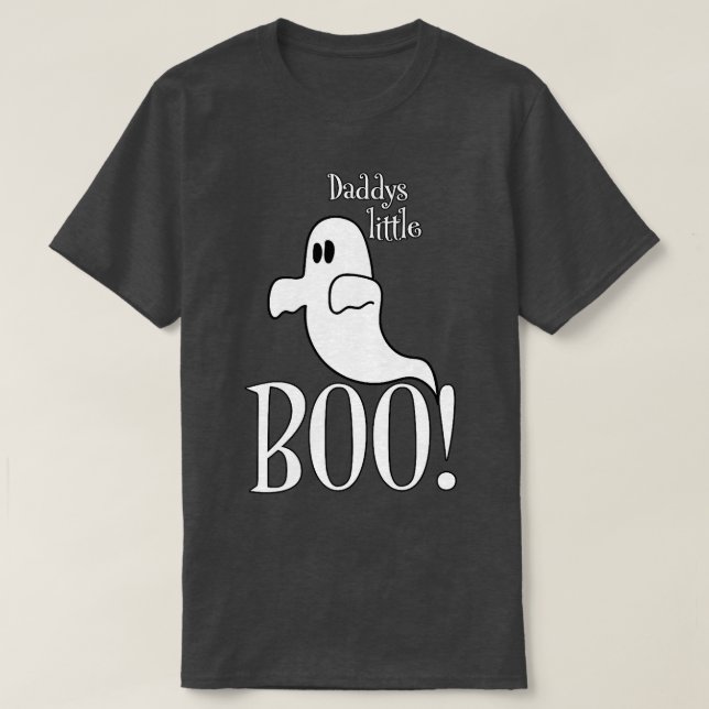 Daddys Little Boo Cute Trending Father Daughter Fa T-Shirt (Design Front)