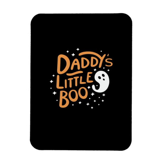 Daddys Little Boo Happy Halloween Style Magnet (Vertical)