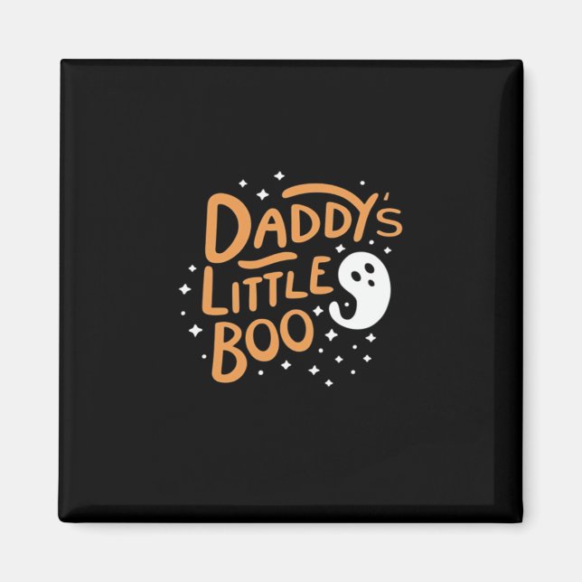 Daddys Little Boo Happy Halloween Style Magnet (Front)