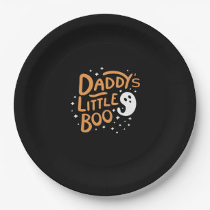 Daddys Little Boo Happy Halloween Style Paper Plates
