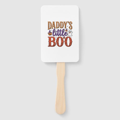 Daddys Little Boo Vintage Halloween Hand Fan