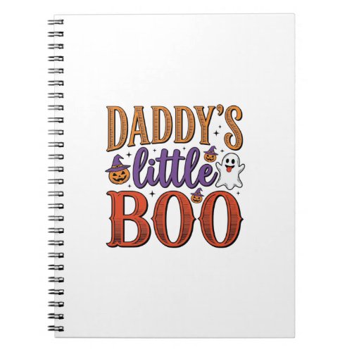 Daddys Little Boo Vintage Halloween Notebook