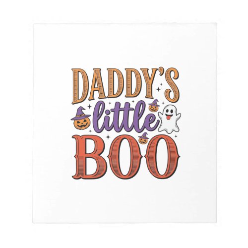 Daddys Little Boo Vintage Halloween Notepad