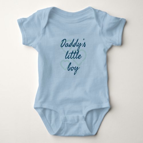 Daddys little boy  baby bodysuit