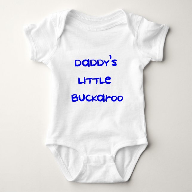 Daddy's Little Buckaroo Baby Bodysuit (Front)