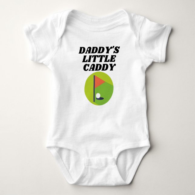 Daddy's Little Caddy Baby Bodysuit (Front)