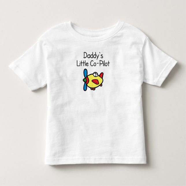 Daddy's Little Co-pilot Toddler T-shirt (Front)
