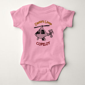 Daddy's Little Copilot (Helicopter) Baby Bodysuit