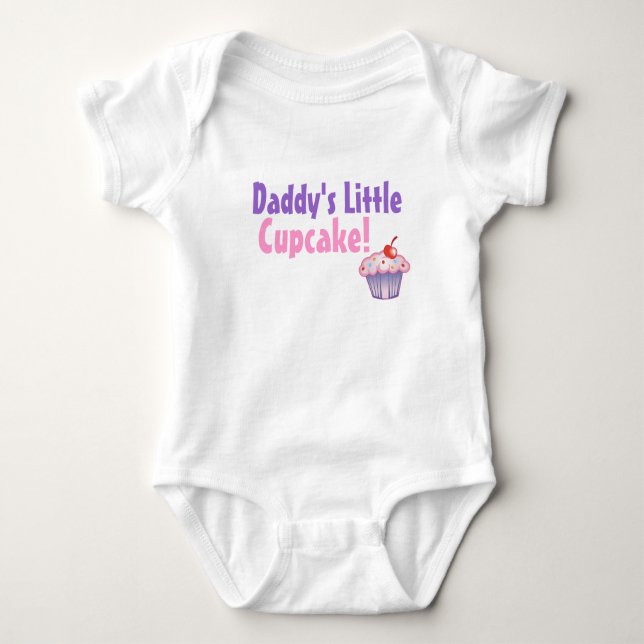 Daddy's Little Cupcake Baby Bodysuit (Front)