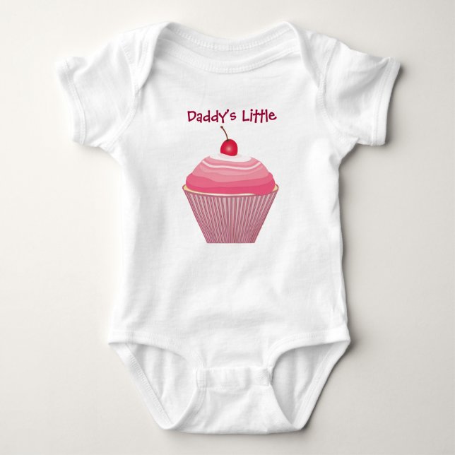 Daddy's Little Cupcake Baby Bodysuit (Front)