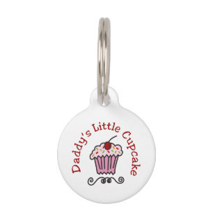 Daddys Little Cupcake Pet ID Tag