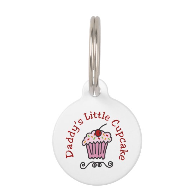Daddys Little Cupcake Pet ID Tag (Front)