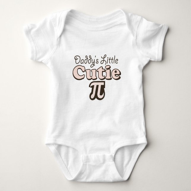 Daddy's Little Cutie Pi Infant Creeper (Front)