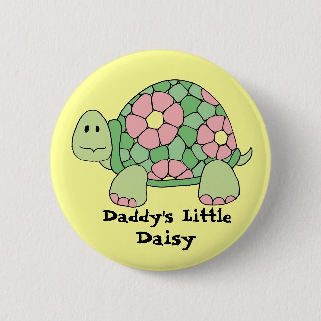 Daddy's Little Daisy Pinback Button (Front)