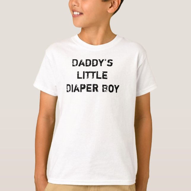 Daddy's Little Diaper Boy T-Shirt (Front)