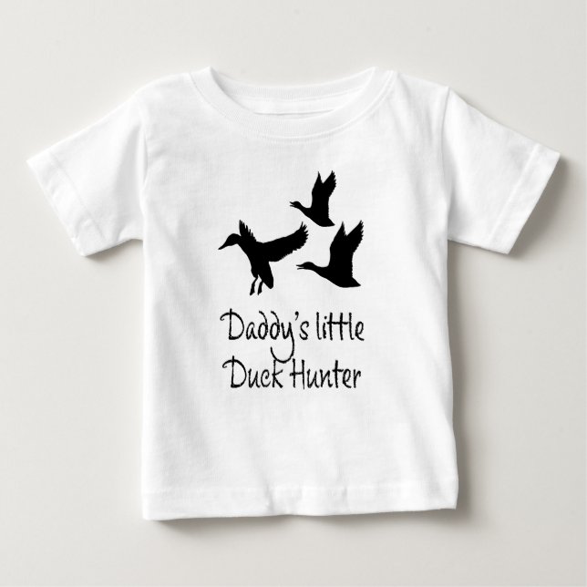 Daddys Little Duck Hunter Baby Bodysuit (Front)