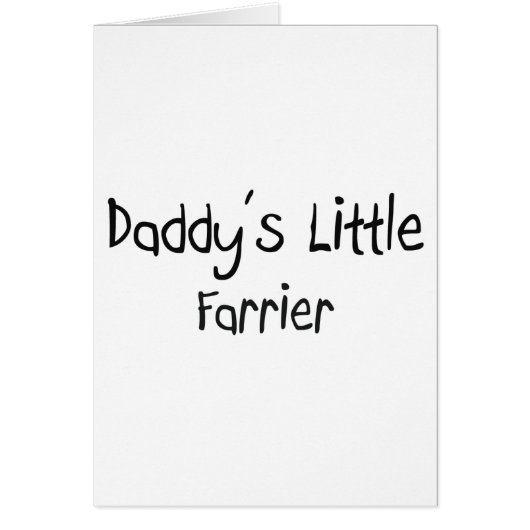 Daddy's Little Farrier Cards (Front)
