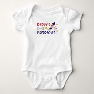 Daddy's Little Firecracker Baby T-Shirt Bodysuit