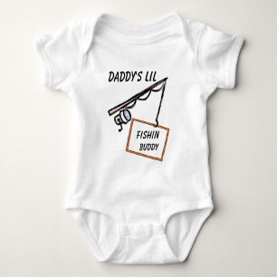 Daddy's little Fishin Buddy Baby Bodysuit