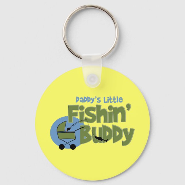 Daddy's Little Fishin' Buddy Keychain (Front)