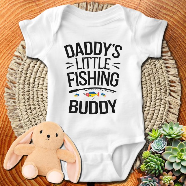 Daddy's Little Fishing Buddy  Baby Bodysuit (Creator Uploaded)