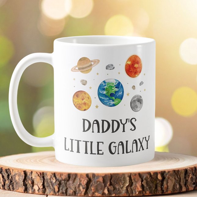 Daddy's Little Galaxy Funny Quote Space Kids Coffee Mug (Creator Uploaded)