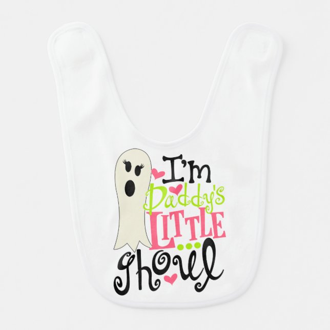 Daddy's Little Ghoul Halloween Bib (Front)