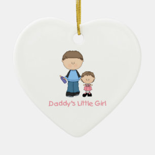 Daddy's Little Girl (2) Ceramic Ornament