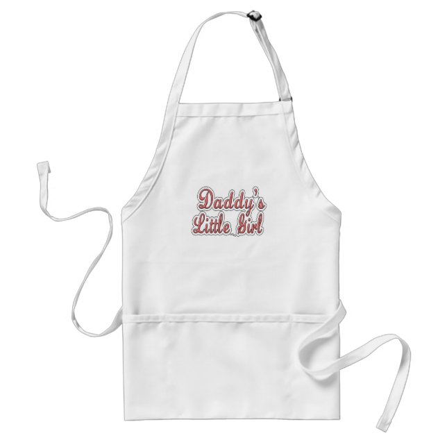 Daddy's Little Girl Adult Apron (Front)