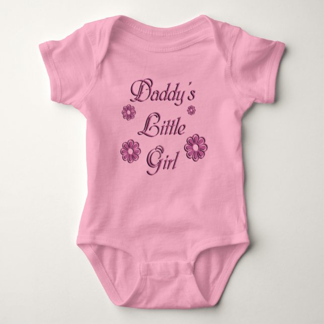 Daddy's Little Girl Baby Bodysuit (Front)