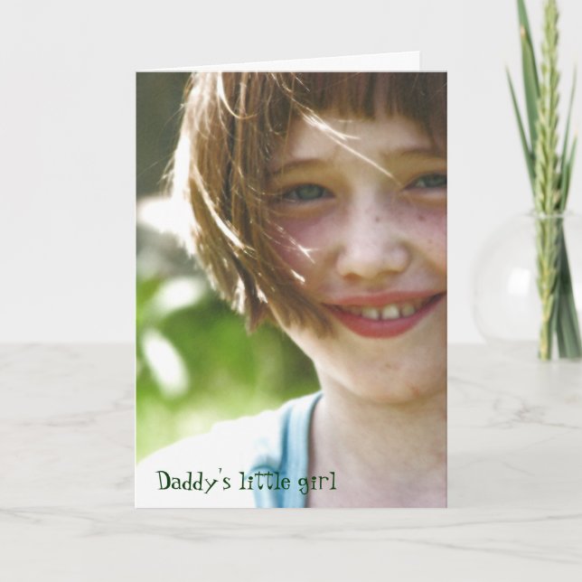Daddy's little girl card (Front)
